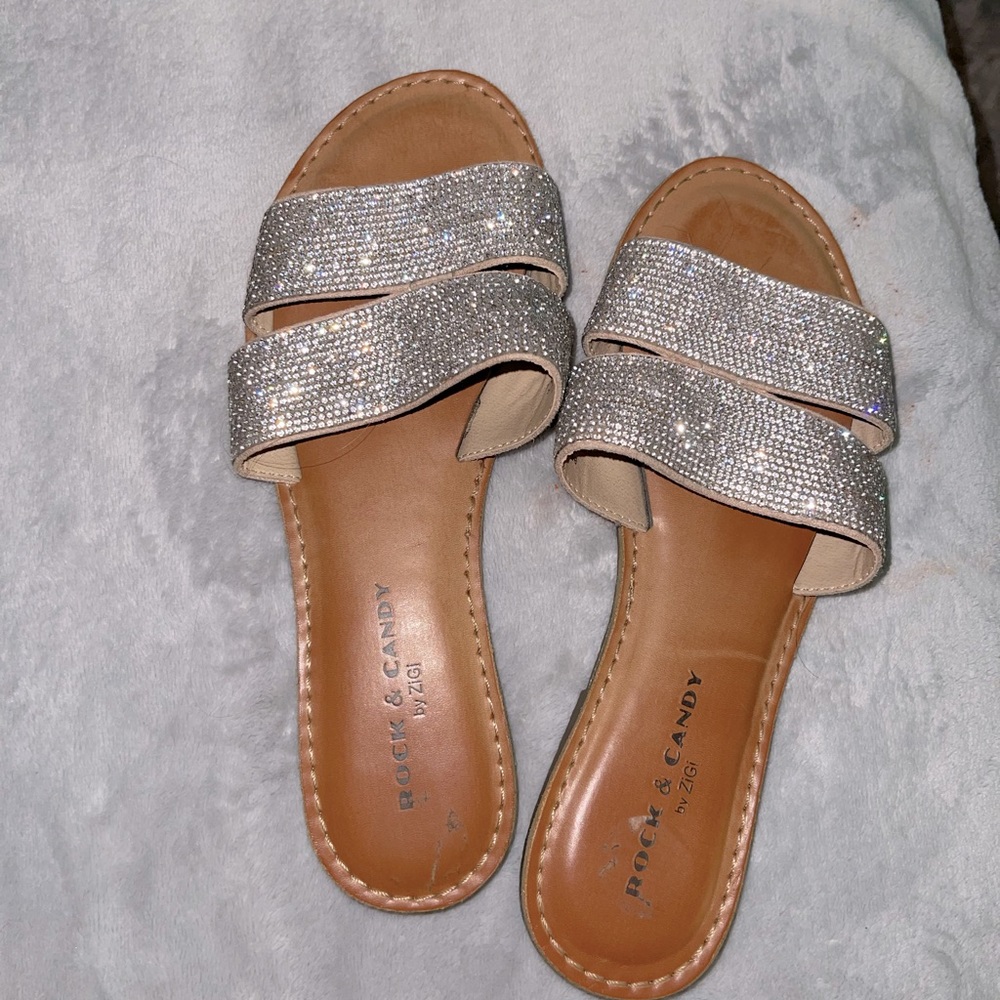 Bejeweled sandals